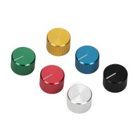 A-2014 Solid Anodized Aluminum Guitar Knobs – 1/4″ Smooth Shaft – 20mm O.D.