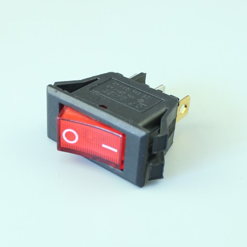 KCD3-2-101NC Red 24V Rocker Switch