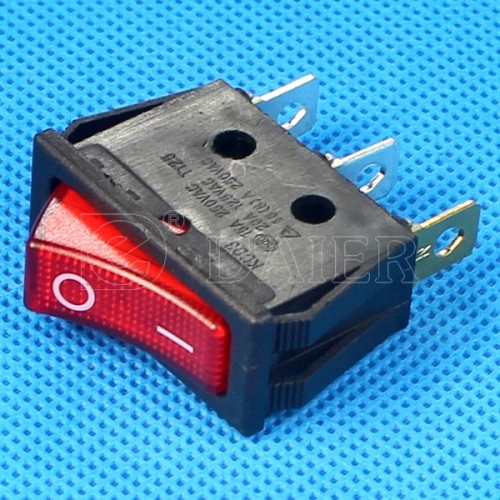 KCD3-4-101N 24 Volt Lighted Rocker Switch
