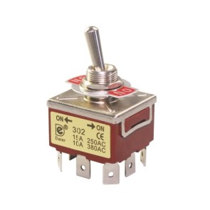 KN3C-302P 3PDT Electrical Toggle Switch