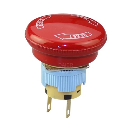 A16-10SR-B Mushroom Cap SPST Switch