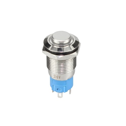 GQ12H2-10E electronic push button switch with ring LED
