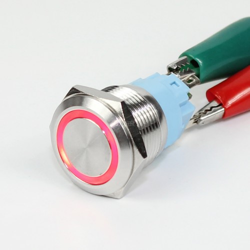 LAS3-19F-11E Metal push button switch with ring LED
