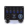 PN-R5S3 5 Gang Marine Switch Panel With Fuses