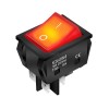 KCD2-201N-B Illuminated 4 Pin Rocker Switch