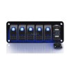 PN-1816-L5U1-2 5 Gang Waterproof Switch Panel