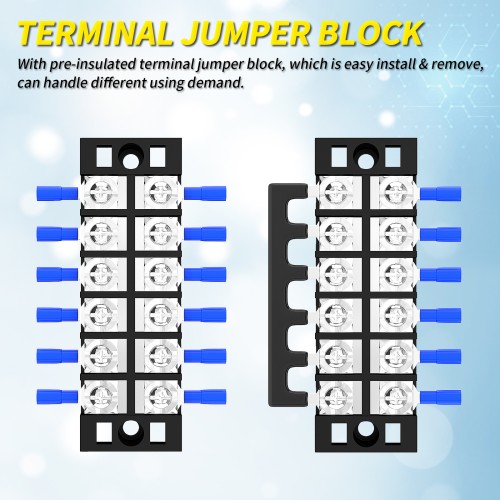 TB-3506 6 Position Dual Row Terminal Strip