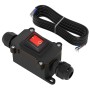KCD2-2-201NW-PN-R-W1-110V IP67 12V DC 30A ON-OFF DPST Inline Cord Switch with Red Light