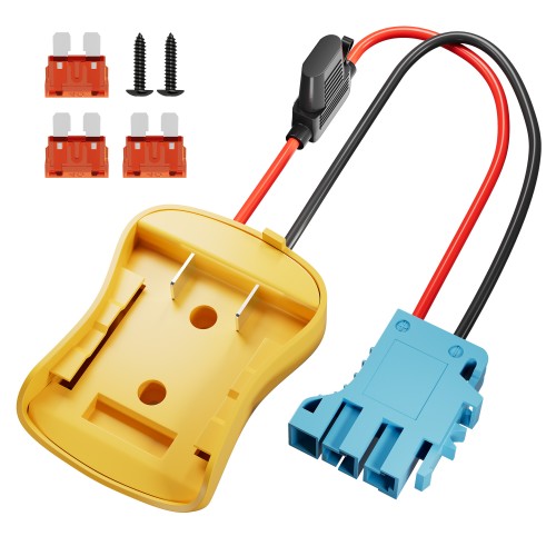 De-BWHC-W2 18V to 20V Adapter For Dewalt Battery with Wire Harness Connector