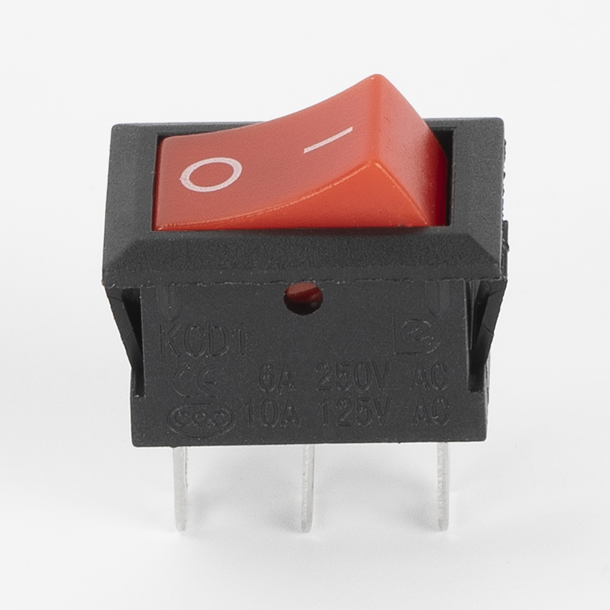 Raytheon SPST ON-NONE-ON Rocker Switch – 10A @125VAC / 6A @250VAC – Gold Terminals, NOS