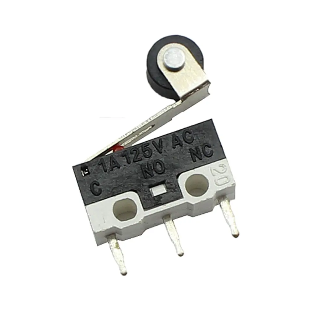 thumbnail image 2 of Daier KW10-Z3P075 Micro Limit Switch – 10-Pack – 3D Printer Endstop, Arc Lever – V-15-1C25 Style 2 of 6