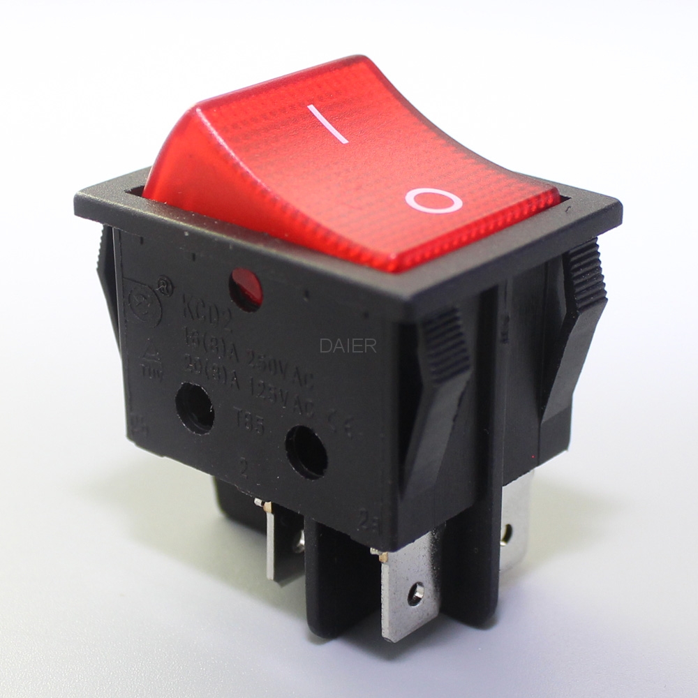 KCD2-2-201N 12V Illuminated Rocker Switch