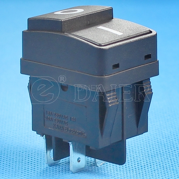 KCD2-2-201P Double Pole Rocker Switch