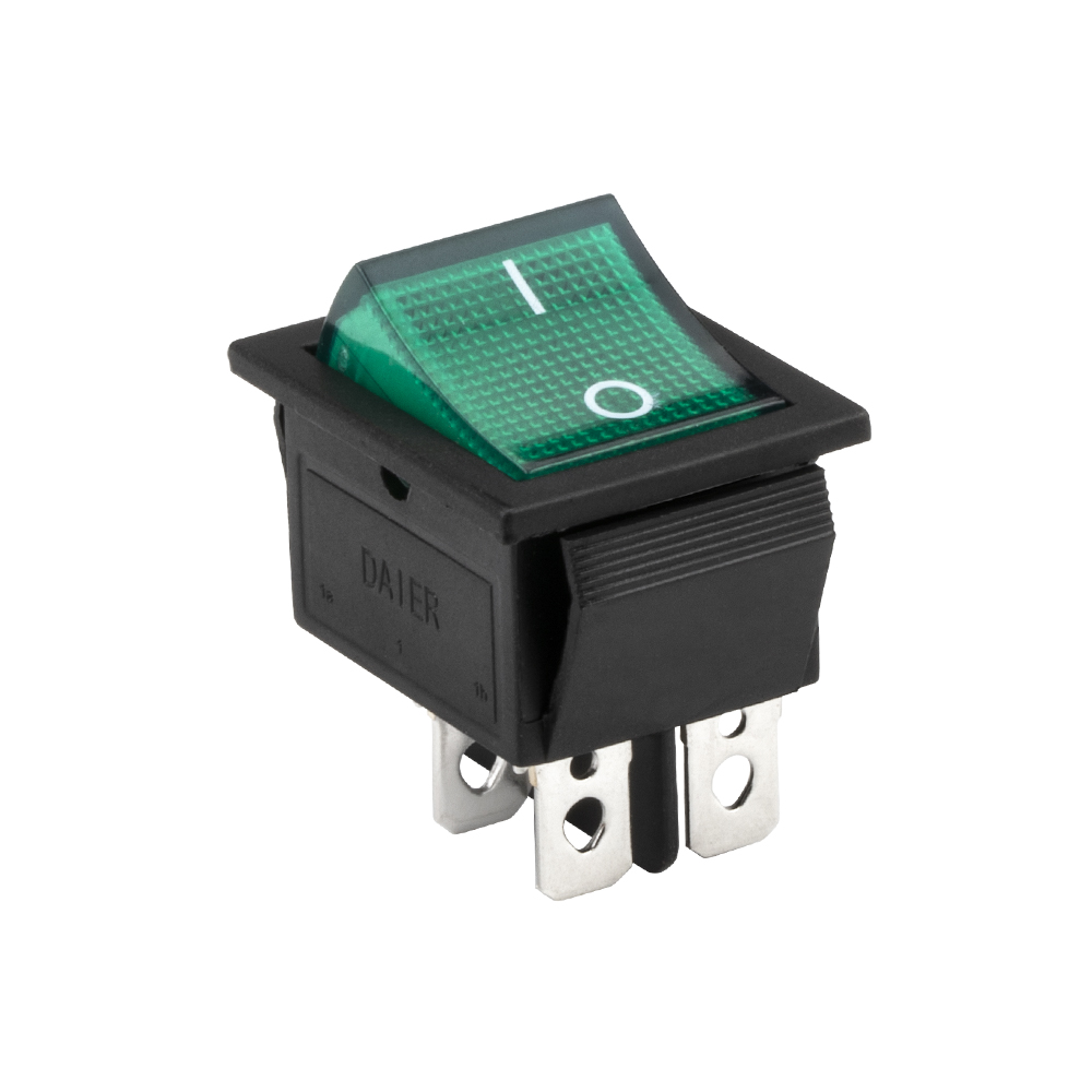 KCD2-201N Customizable ON-OFF DPST 20A Illuminated Rocker Switch