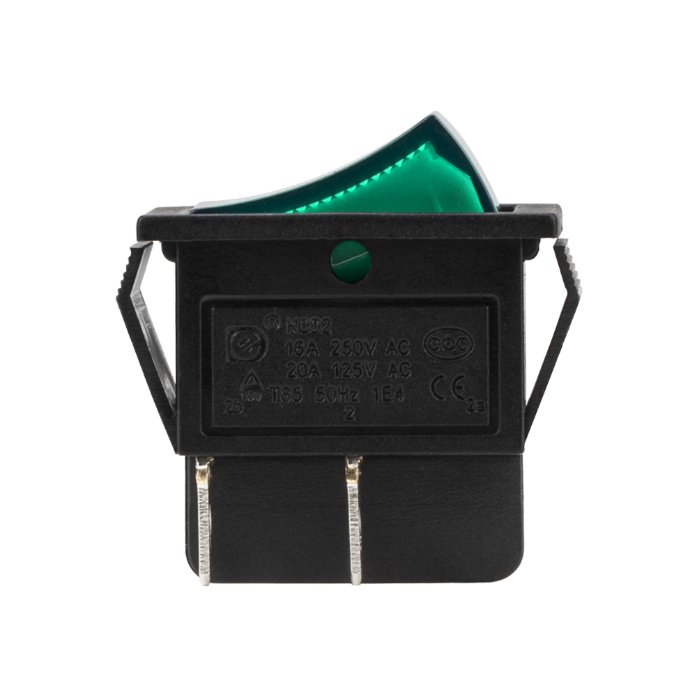 KCD2-201N Customizable ON-OFF DPST 20A Illuminated Rocker Switch