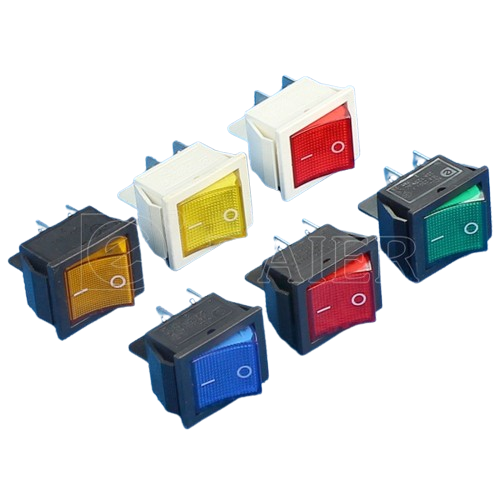 KCD2-201N Customizable ON-OFF DPST 20A Illuminated Rocker Switch