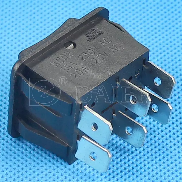 APIELE 3 Stücke Kippschalter,3 Position EIN-Aus-EIN mit LED-Schalter DPDT 6 Pins Wippschalter