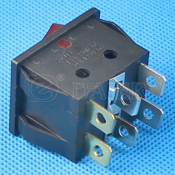 KCD2-5-2101N 20 Amp Rocker Switch