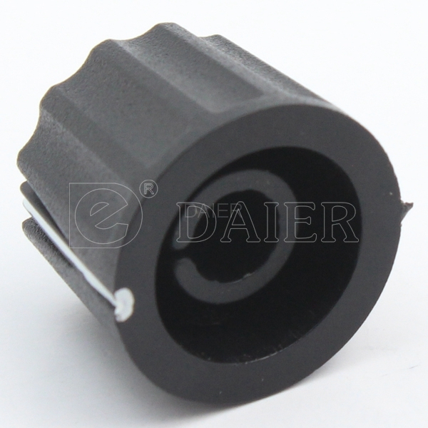 KN-1915 Plastic AMP Volume Switch fluted Knob