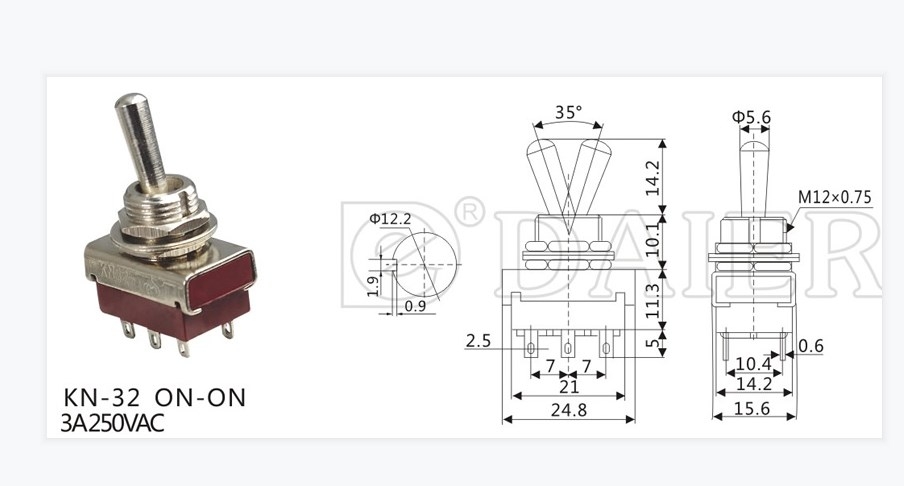 KN-32 Medium Toggle Switch / Popular Daier