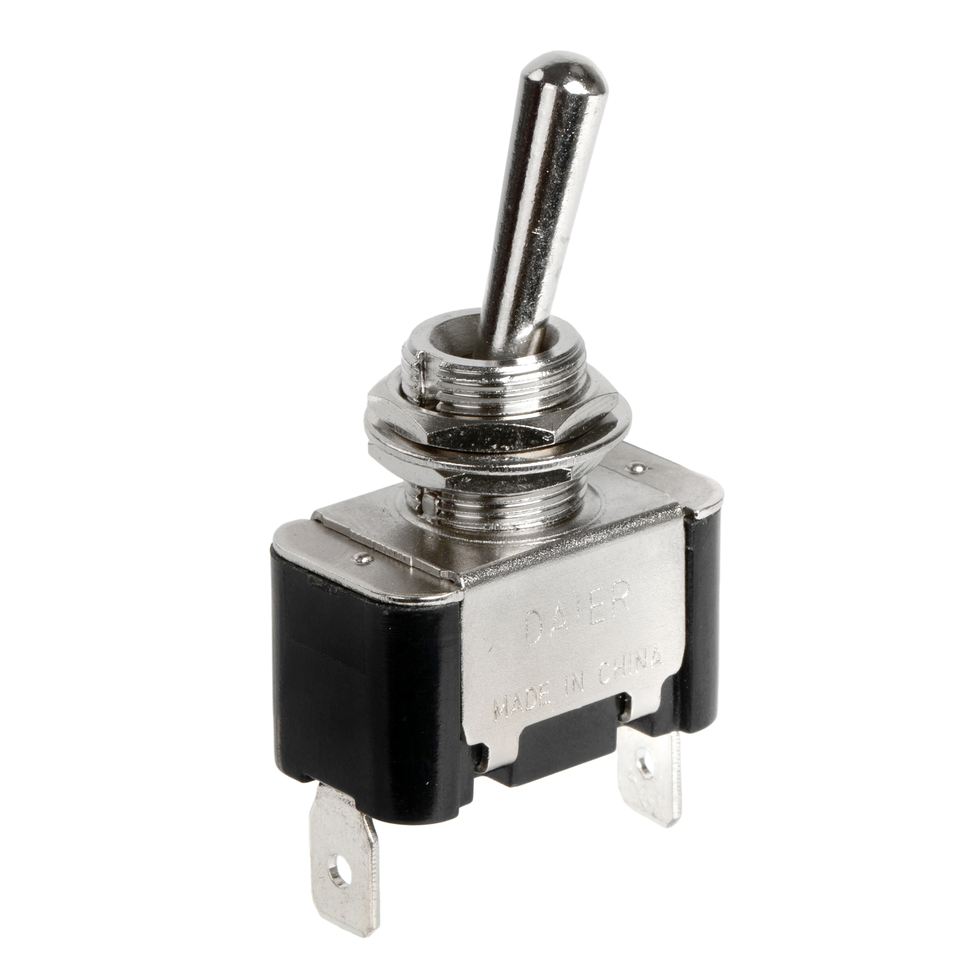 KN3A-101 15A 250VAC / 20A 12VDC SPST 2 Pin ON-OFF Toggle Switch Panel Mount with Screw/PC Terminals