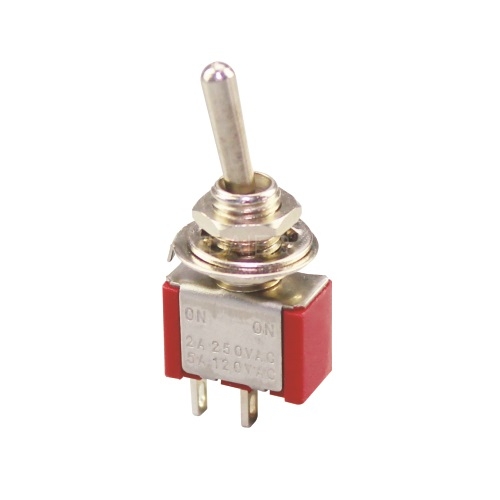 5Pcs Mini Toggle Switches MTS-102 – SPDT 3-Pin 2-Position On-On 6A 125VAC
