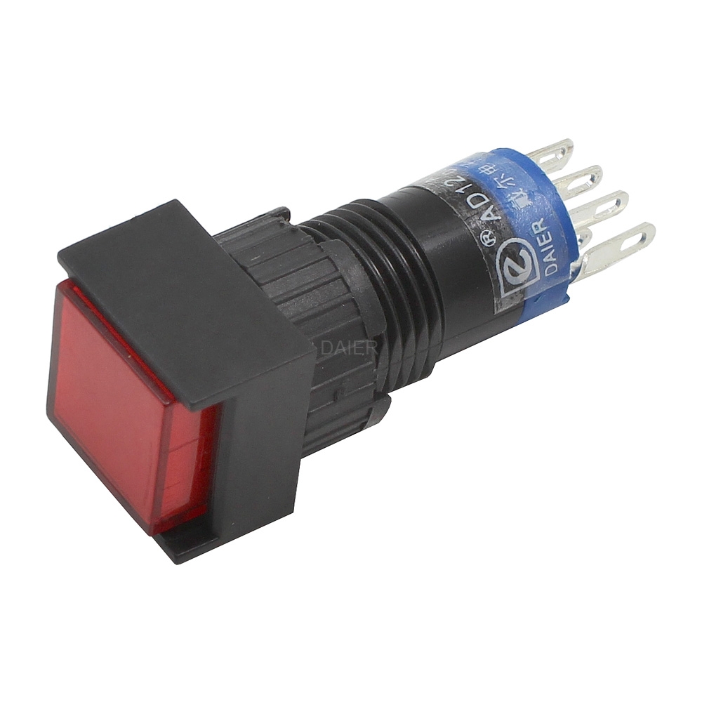 A12-11SF Square Momentary Push Button Switch
