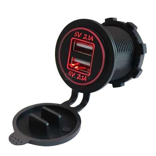 DS2013H-4.2A Auto Waterproof USB Socket