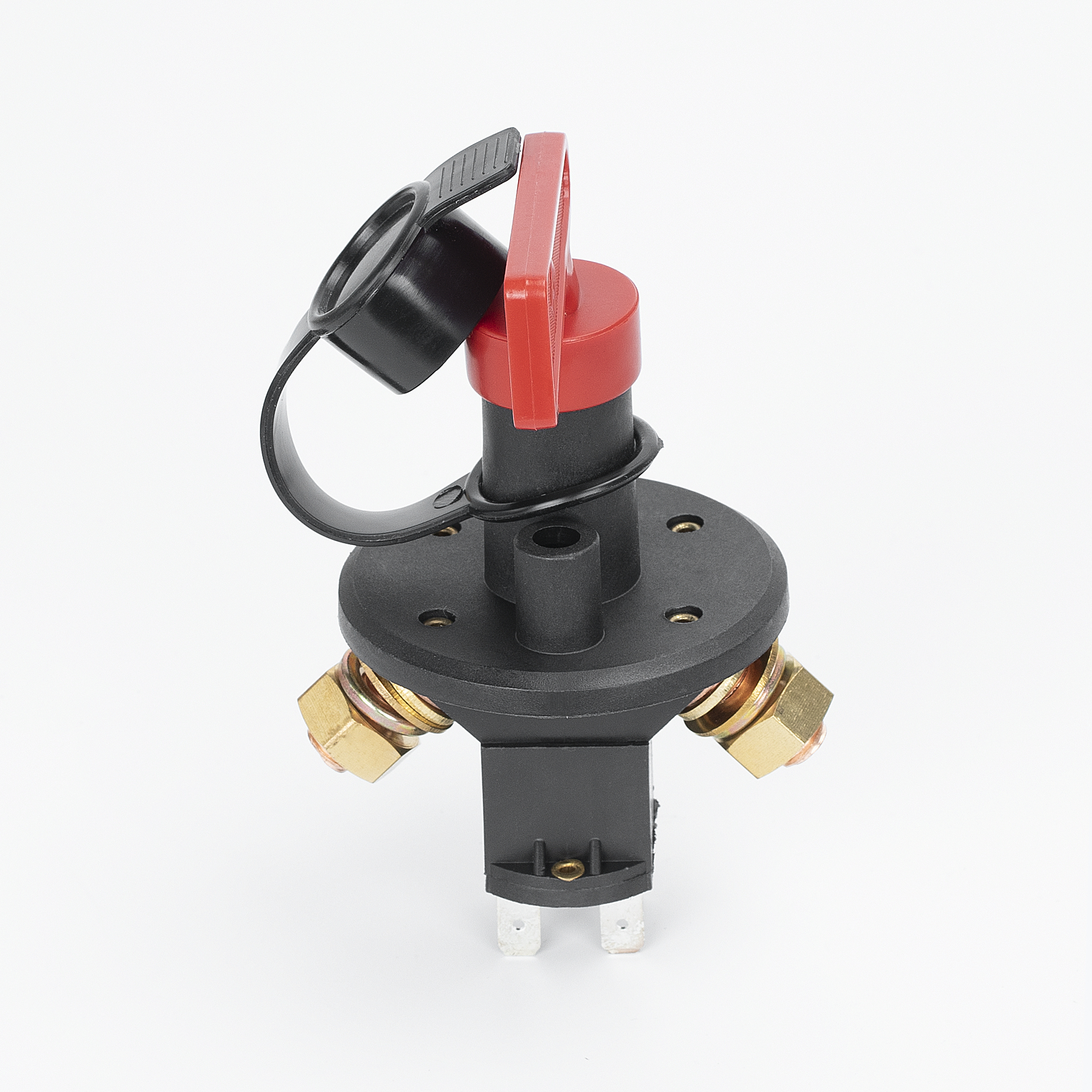 ASW-A803 200A 12-24V DC Dual Pole Battery Disconnect Switch 4 Stud Master Cutoff with Removable Key