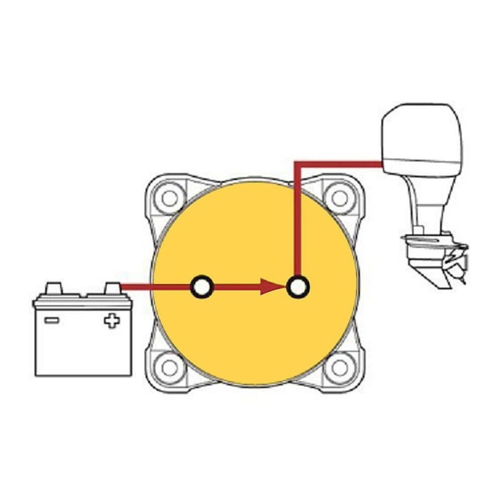 ASW-A1201 275A 12-48V DC Marine Battery Disconnect Switch ON-OFF Master Cutoff for Boat, RV