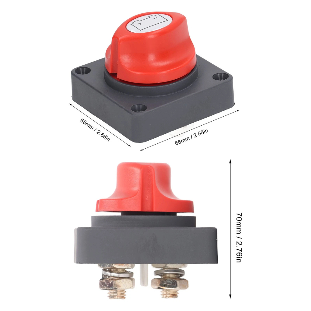 ASW-A702 275A 12-48V DC ON/OFF Marine Battery Disconnect Switch Panel Mount Isolator for Preventing Battery Drain