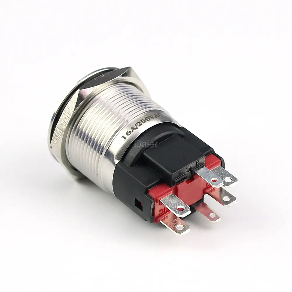 Interrupteur Bouton-poussoir étanche ON-OFF - 6A 250V AC / 10A 125V AC - Modèle CK-1 (Étanche)