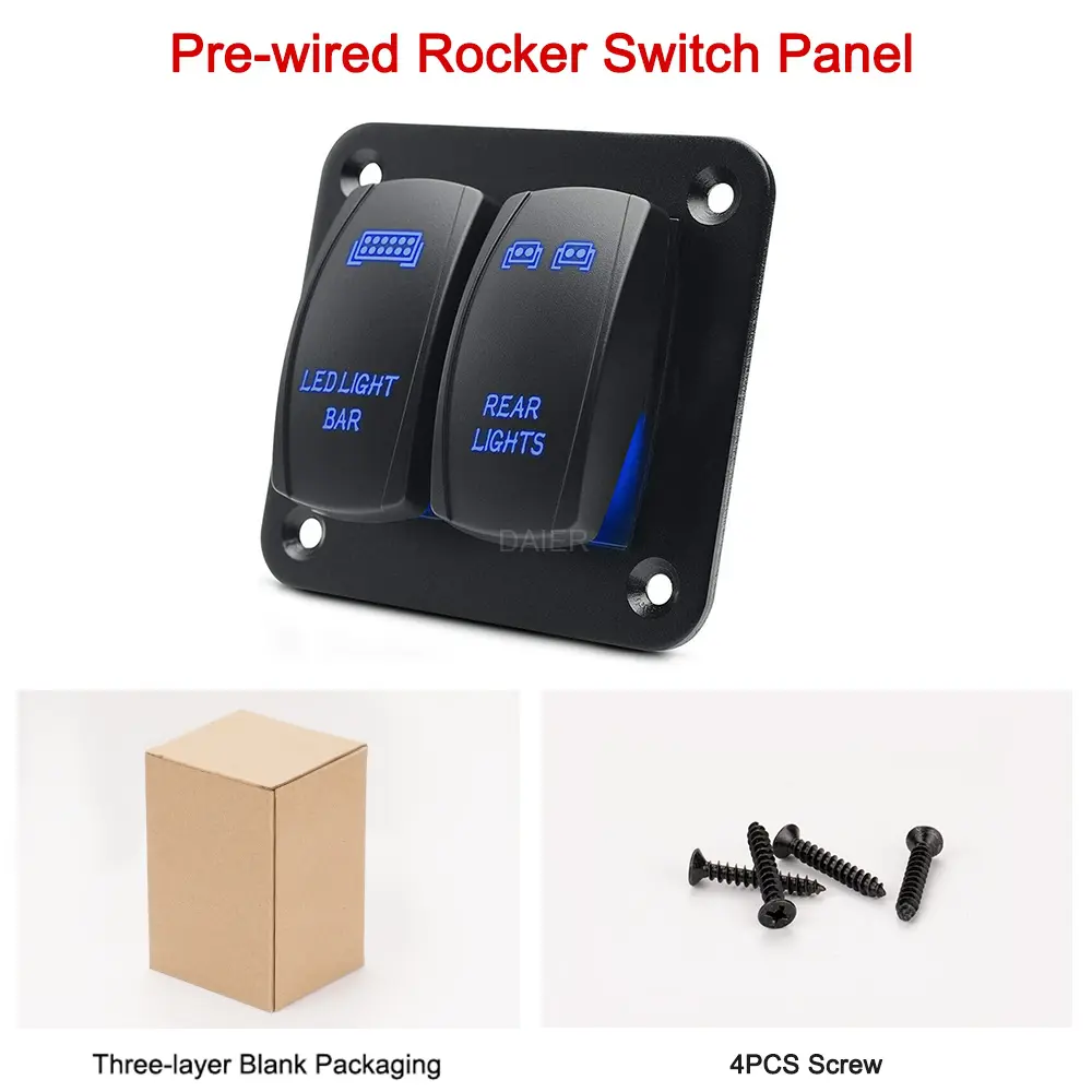 Professional PN-1812-LJ34+LJ60 2 Gang Marine Switch Panel From