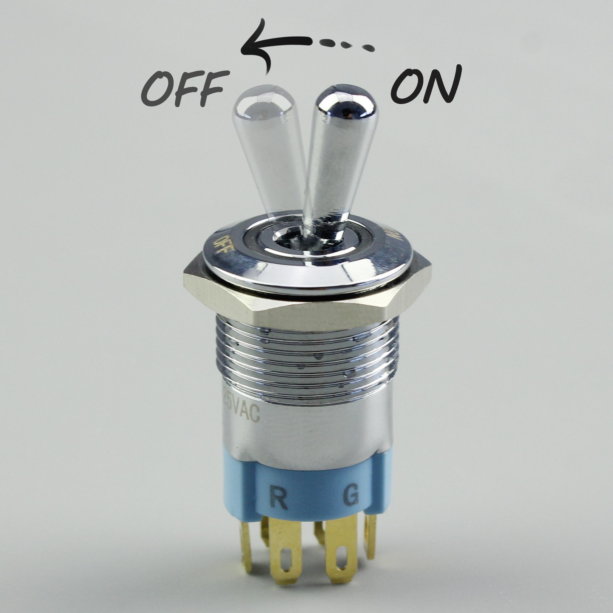 TS1610ELRGB Waterproof Toggle Switch With Tri LED /Medium Toggle