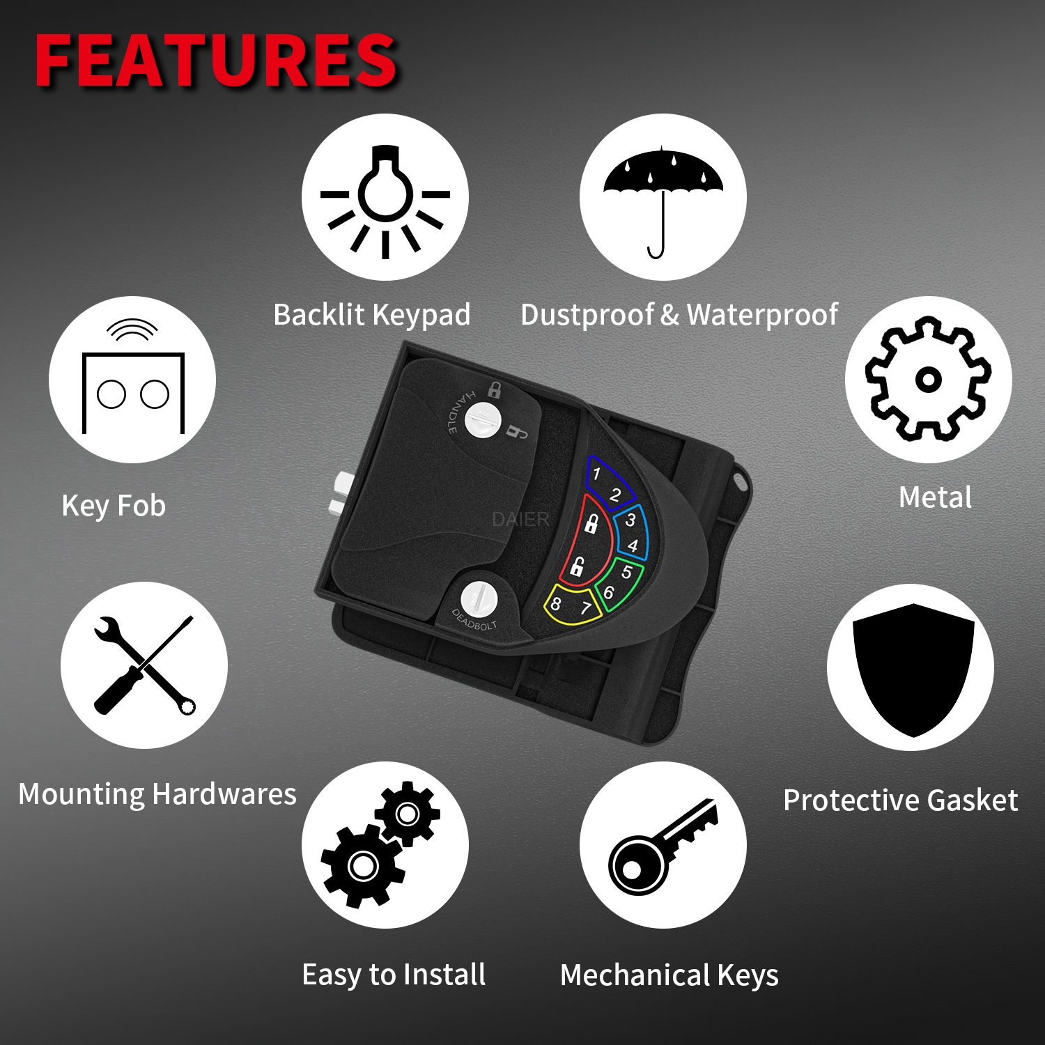 K-7902 RV Keyless Door Lock