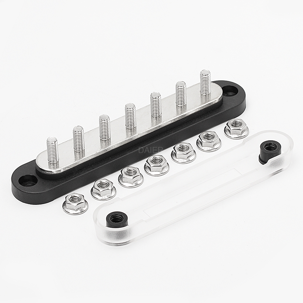 BB150-T7M6-C 150A 48VDC Marine Battery Distribution Block with 7×M6 Studs