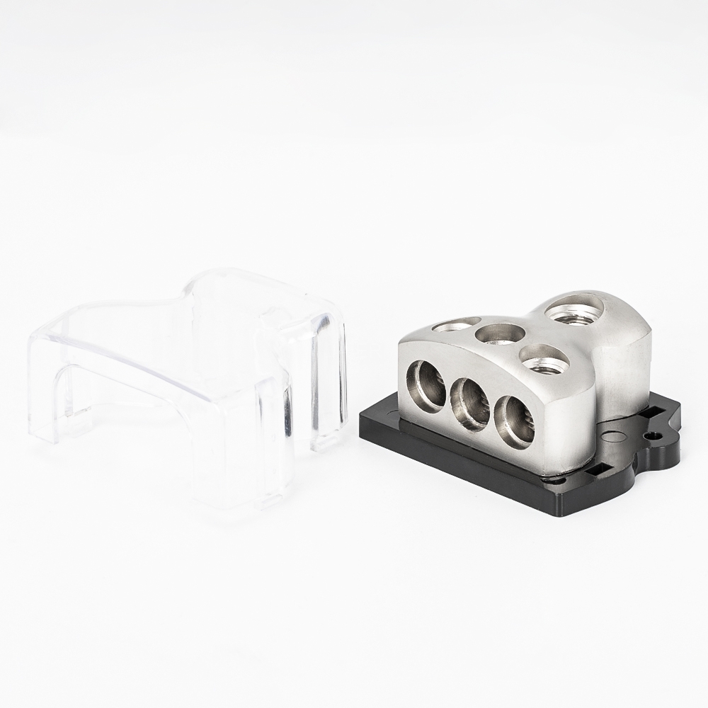 DB-27 3 Way Power Distribution Block with 1 X 0/2/4 Gauge In 3 X 4/8 Gauge Out