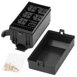 RB-R6F6 6 Way Universal Fuse Relay Block Kit RB-R6F6 6 Way Universal Fuse Relay Block Kit