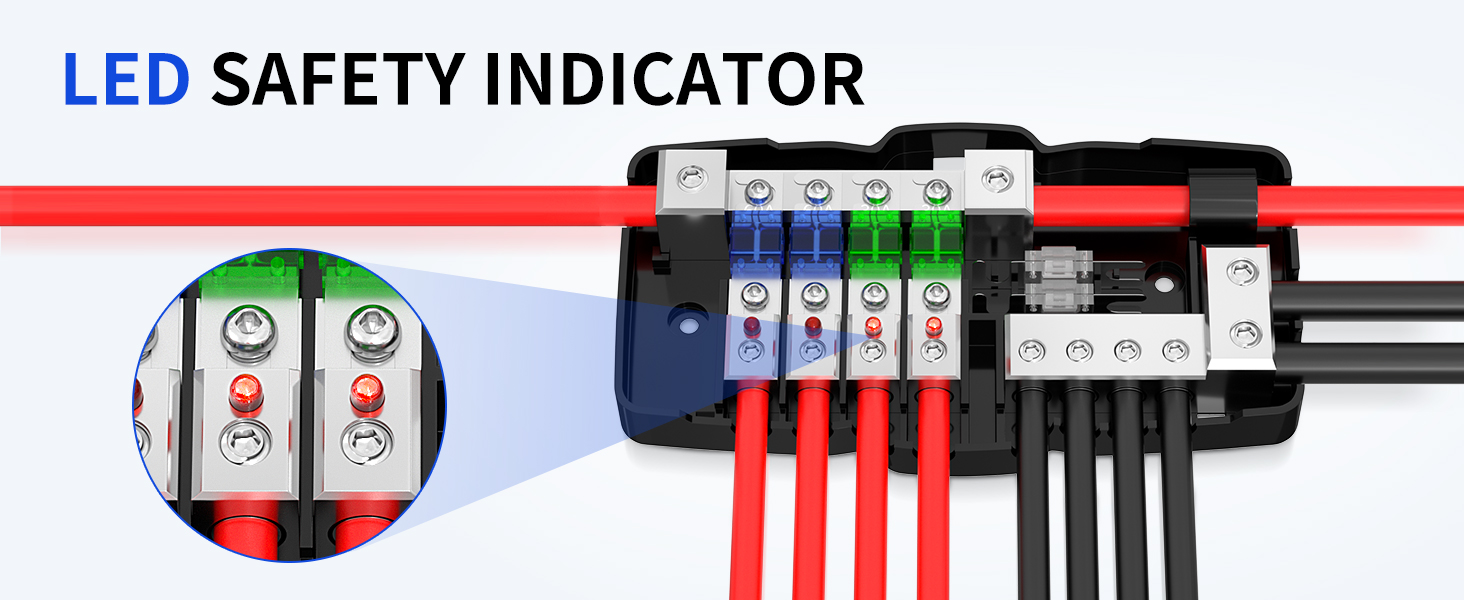 AFS-30 Fused Power Distribution Block with LED Indicator