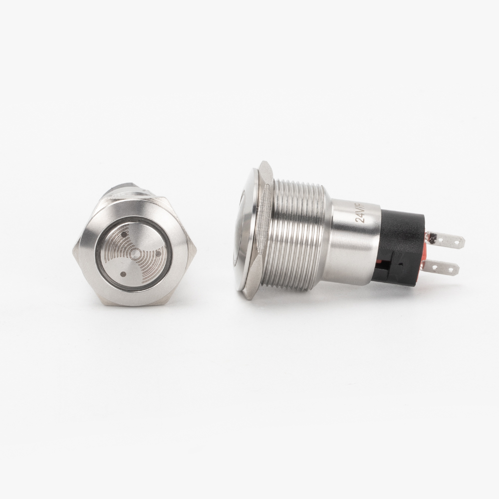 LAS1-19-BZ-E 19MM LED Metal Pulse Buzzer