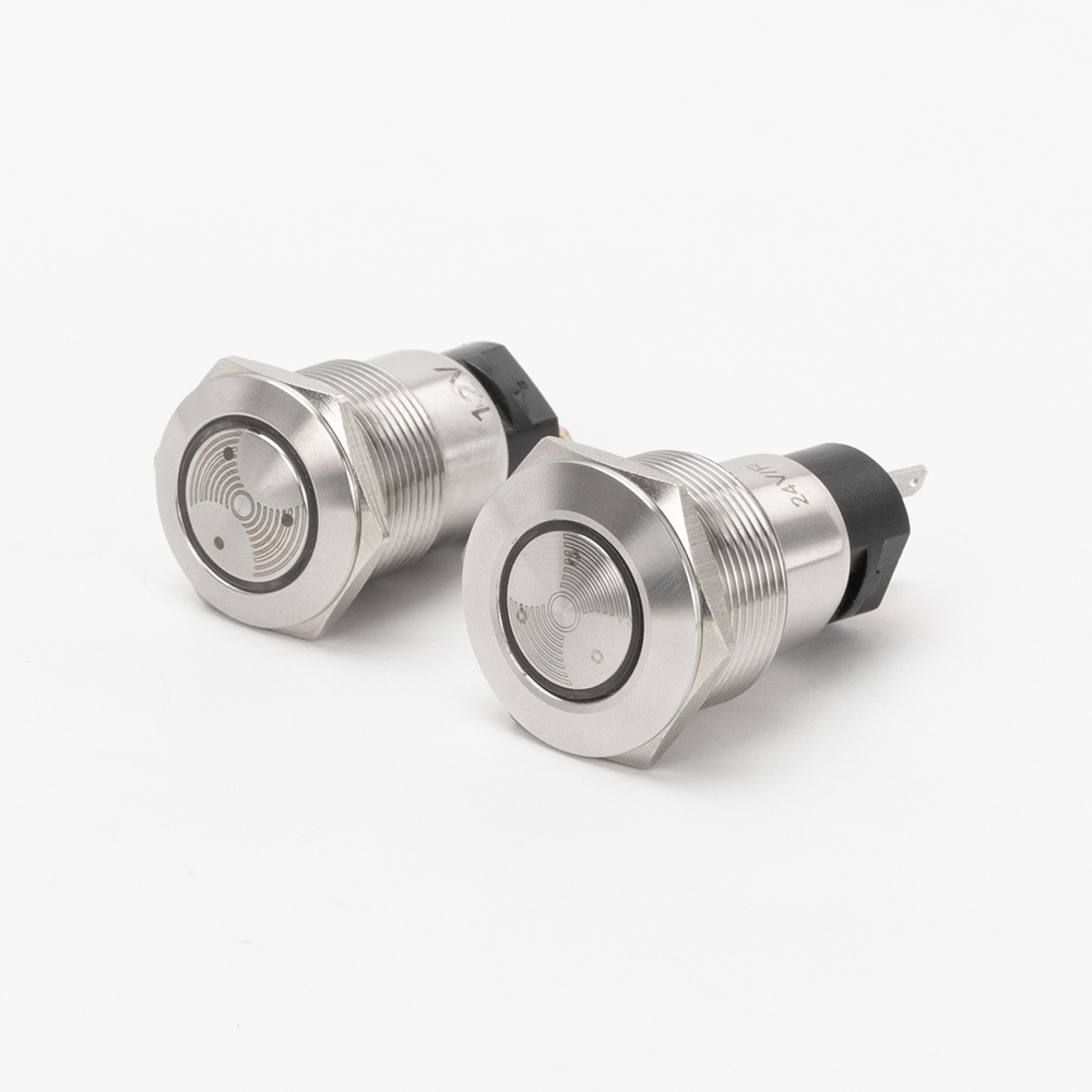 LAS1-19-BZ-E 19MM LED Metal Pulse Buzzer