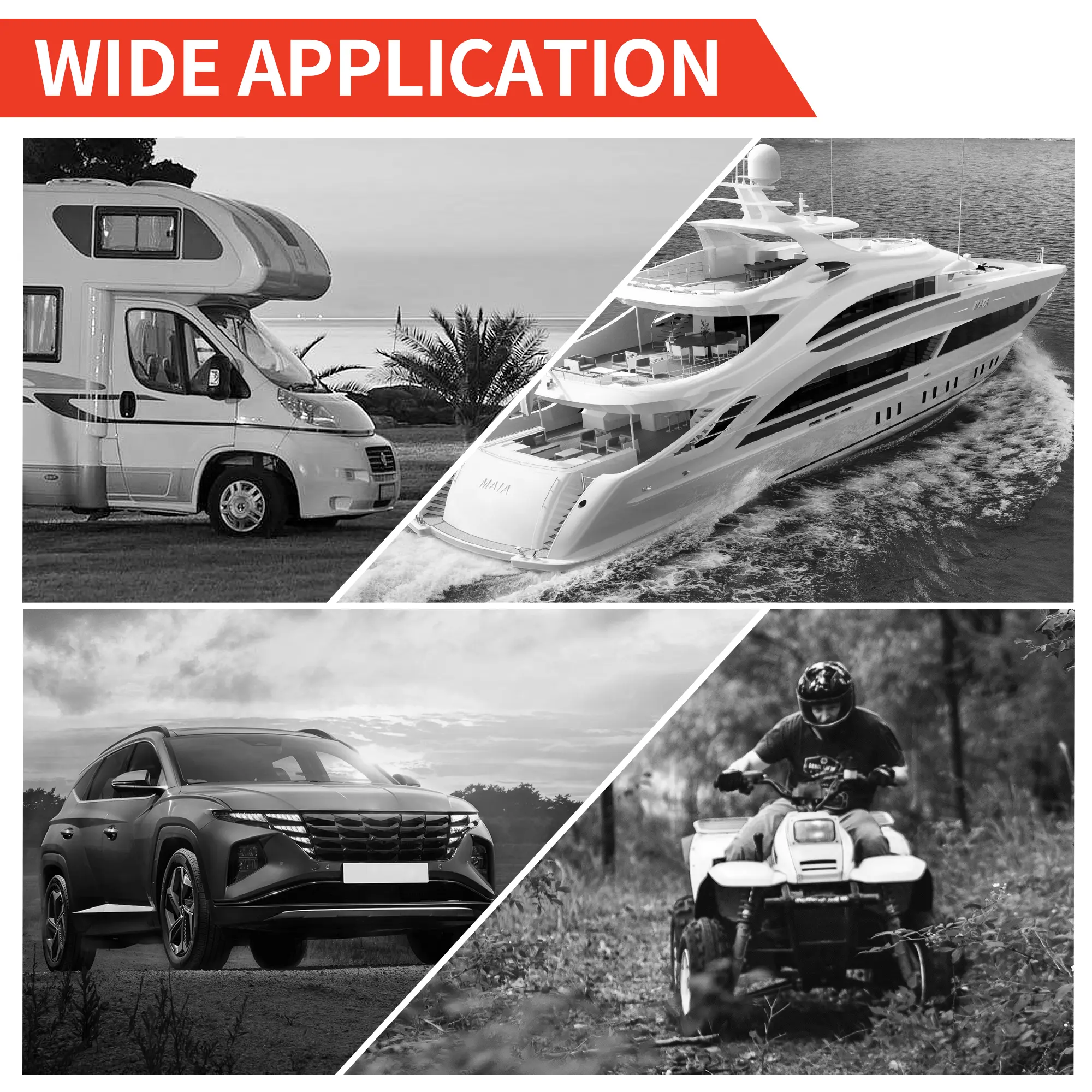 Joinfworld Remote Battery Terminals 3/8" Stud Battery Jump Post With Heavy Duty Mounting Bracket 250A Battery Charging Post Kit Marine Battery Charger Jumper Post For Auto UTV RV Truck Can-am