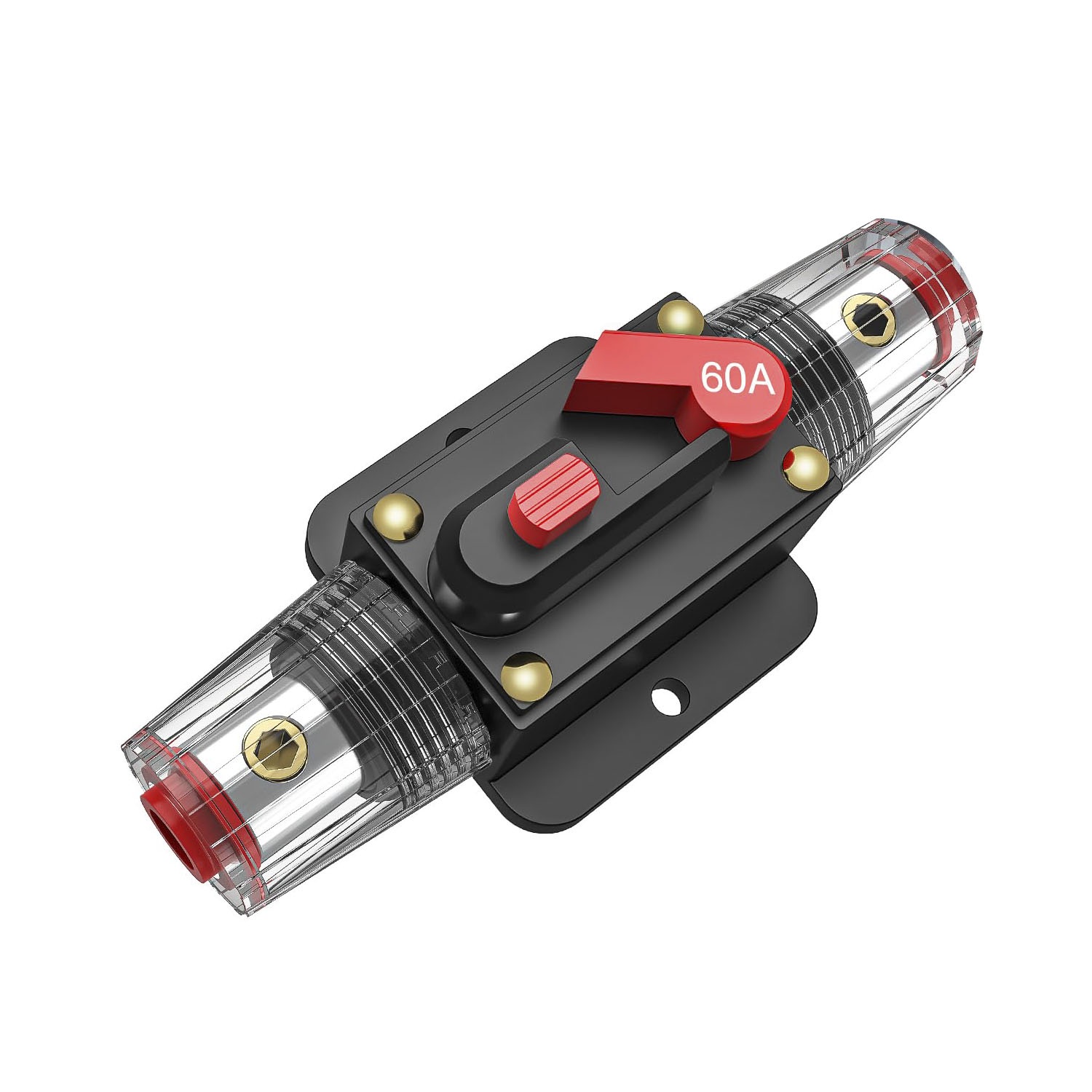 CB-01 20A-150A 12V-24V DC Automotive Inline Circuit Breaker with Manual Reset Fits 3-15 AWG & 0-10 AWG Wires