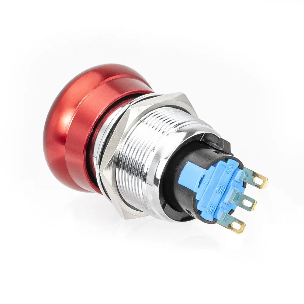 LAS1-22-11SR 22MM Metal Emergency Stop Button - DAIER