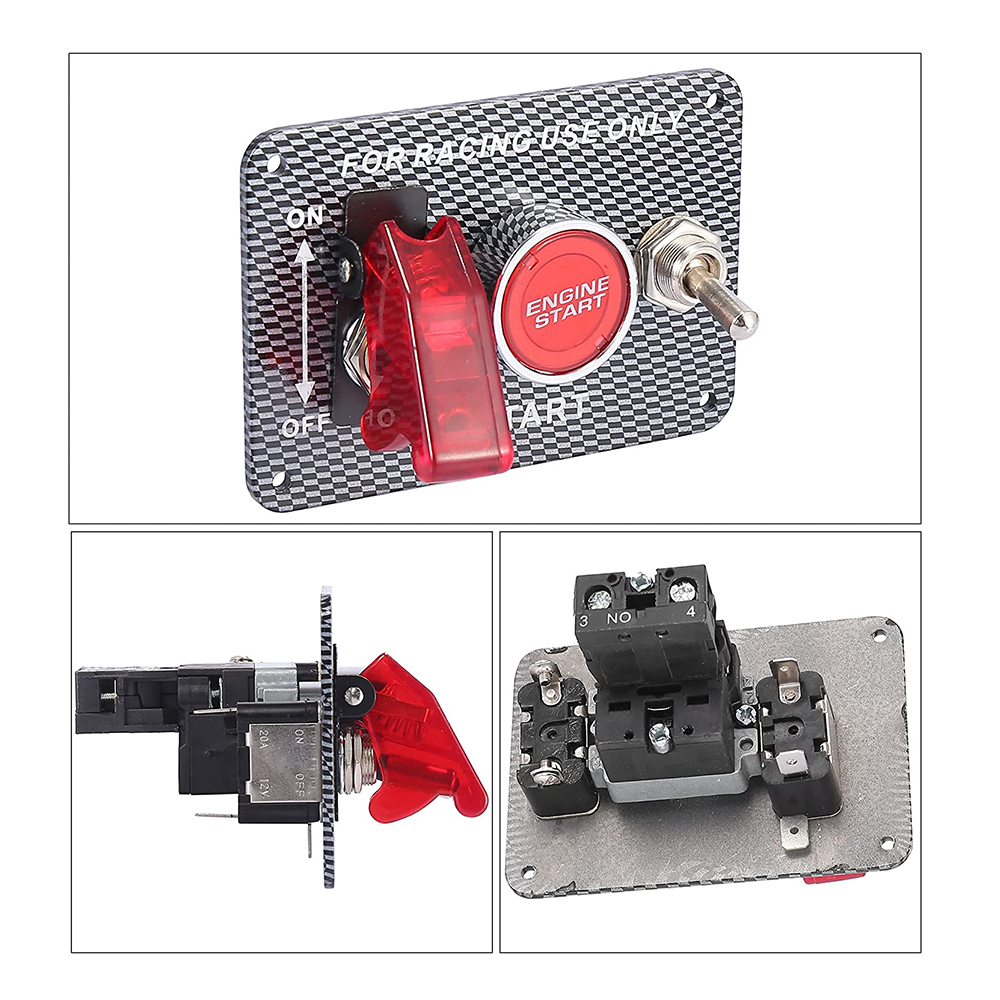 PNSAC2 3 In 1 12V Race Car Switch Panel Kit DAIER
