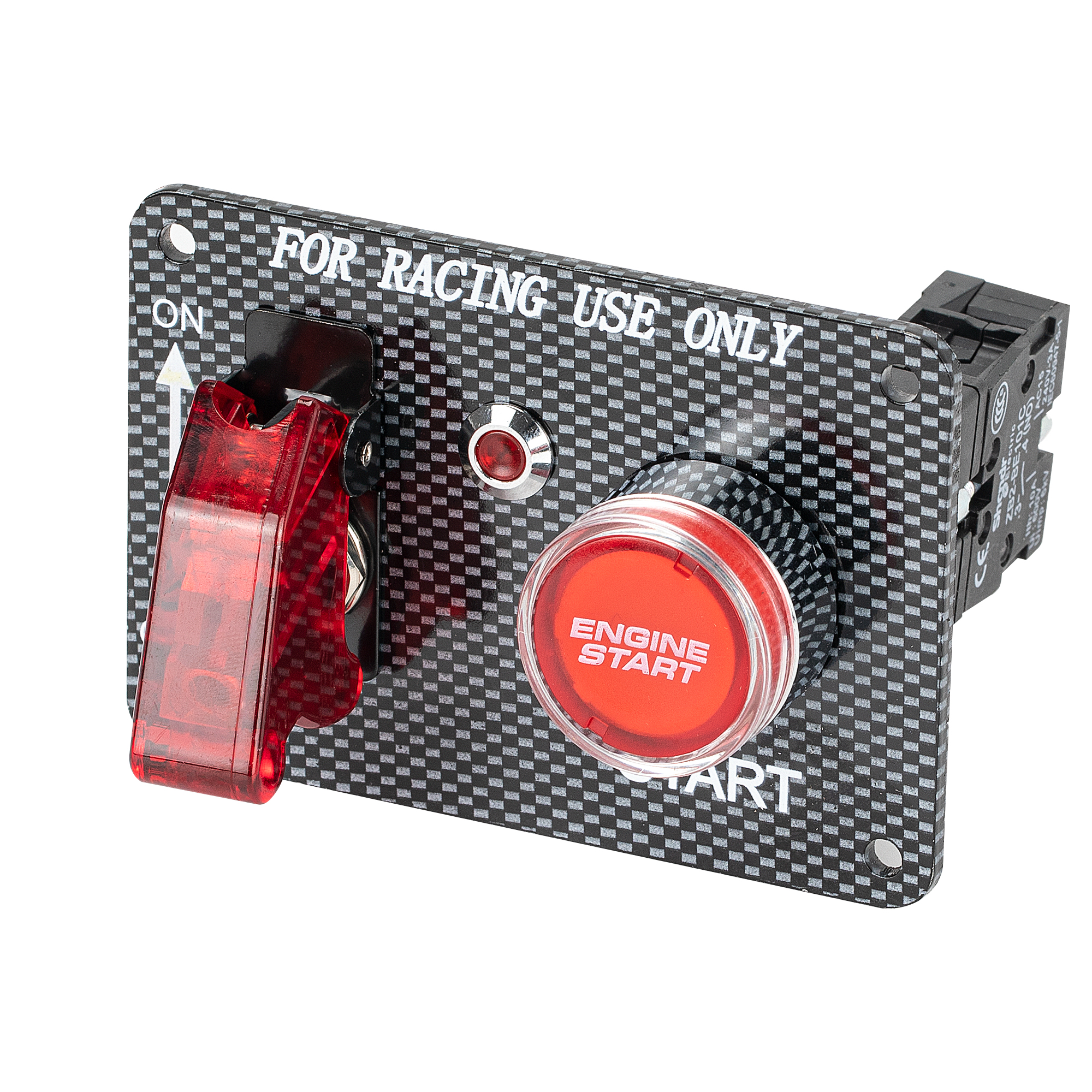 thumbnail image 2 of Southwest Speed Inc. Racing Standard Switch Panel - With Lights, Toggle, And Button 2 of 4