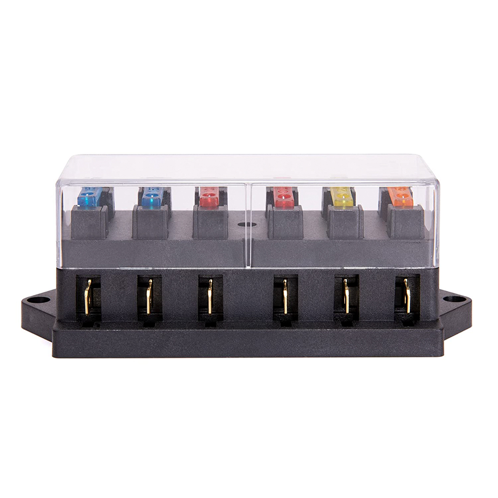 FH7221 6 Way Blade Fuse Block With Cover DAIER