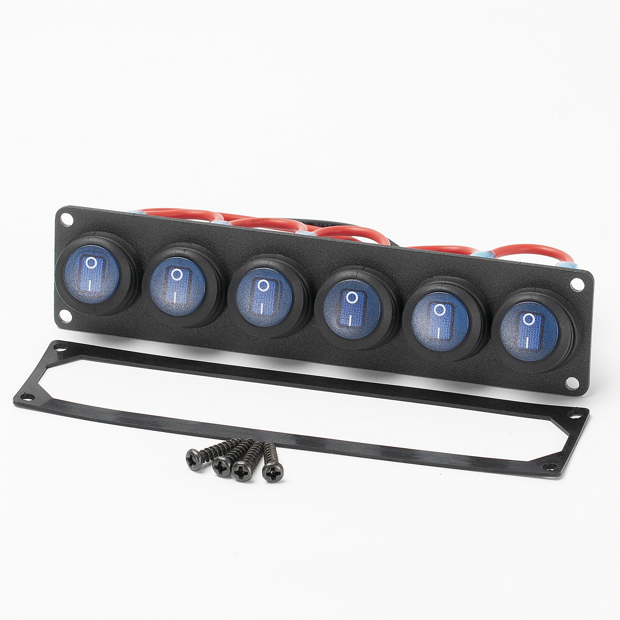 Waterproof 12V 20A 6 Gang Rocker Switch Panel DAIER