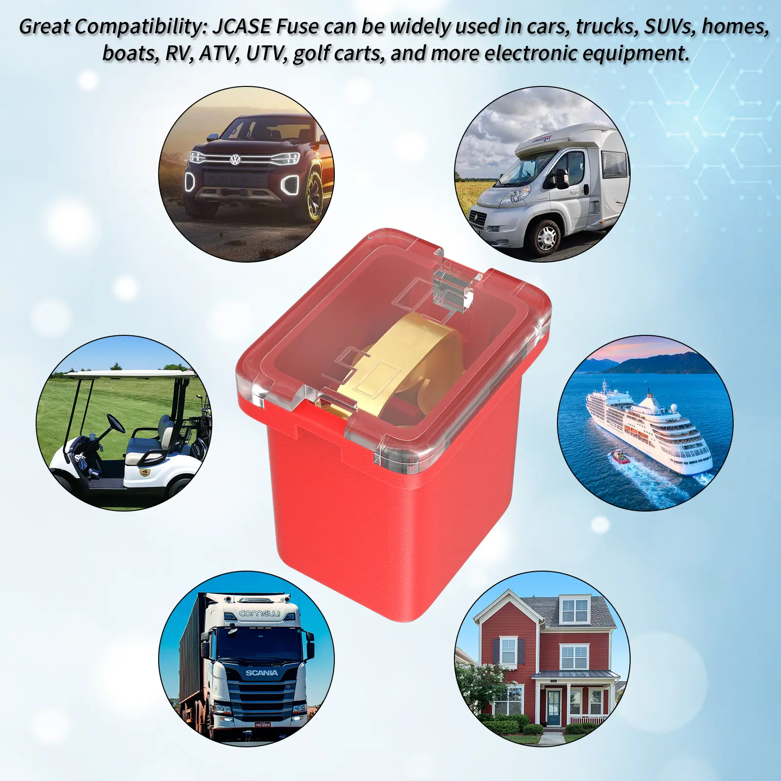 Automotive JCASE Type Low-Profile Cartridge Fuse - DAIER