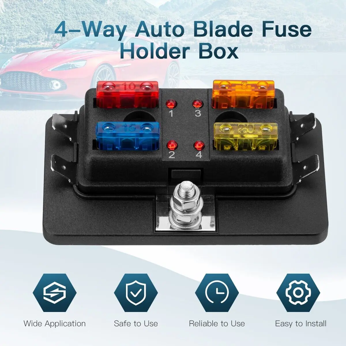 陽はまた君を照らすよ AKISA FUSE 55th Luxury Box Central Relay Junction Fuse Box For HiSUN 500 ATV Massimo Bennche